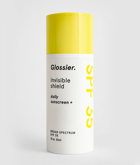 Glossier Invisible Shield Sunscreen SPF 35 $25 - My Summer Getaway Essentials