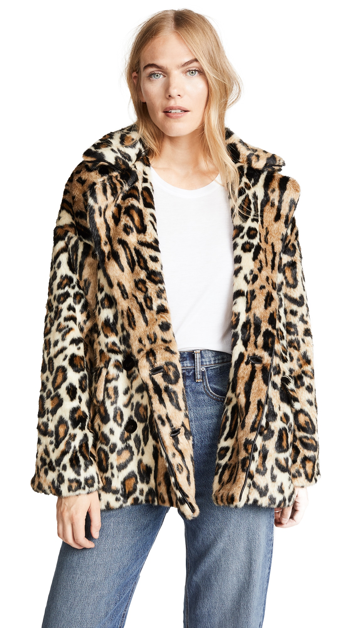 Free People Kate Leopard Coat $268