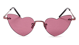 Saint Laurent Heart-Shaped Loulou Sunglasses  $420