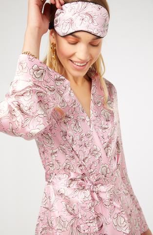 Yolke Marianne Rose Silk Pajama Set  $485
