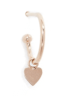 Zoe Chicco Gold Heart Huggie Hoop Earring  $95
