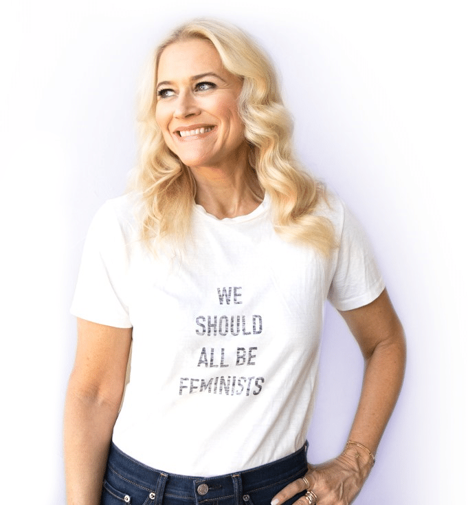 Liz in White T-shirt